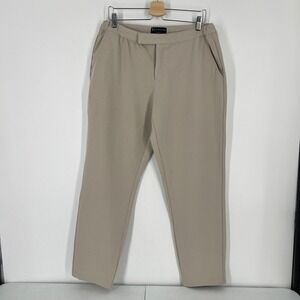 Tailored Athlete 365 Trousers Beige Pants Men's 38 Athletic Fit Stretch